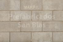 Baldosa 40x20x6 abujardada MARFIL